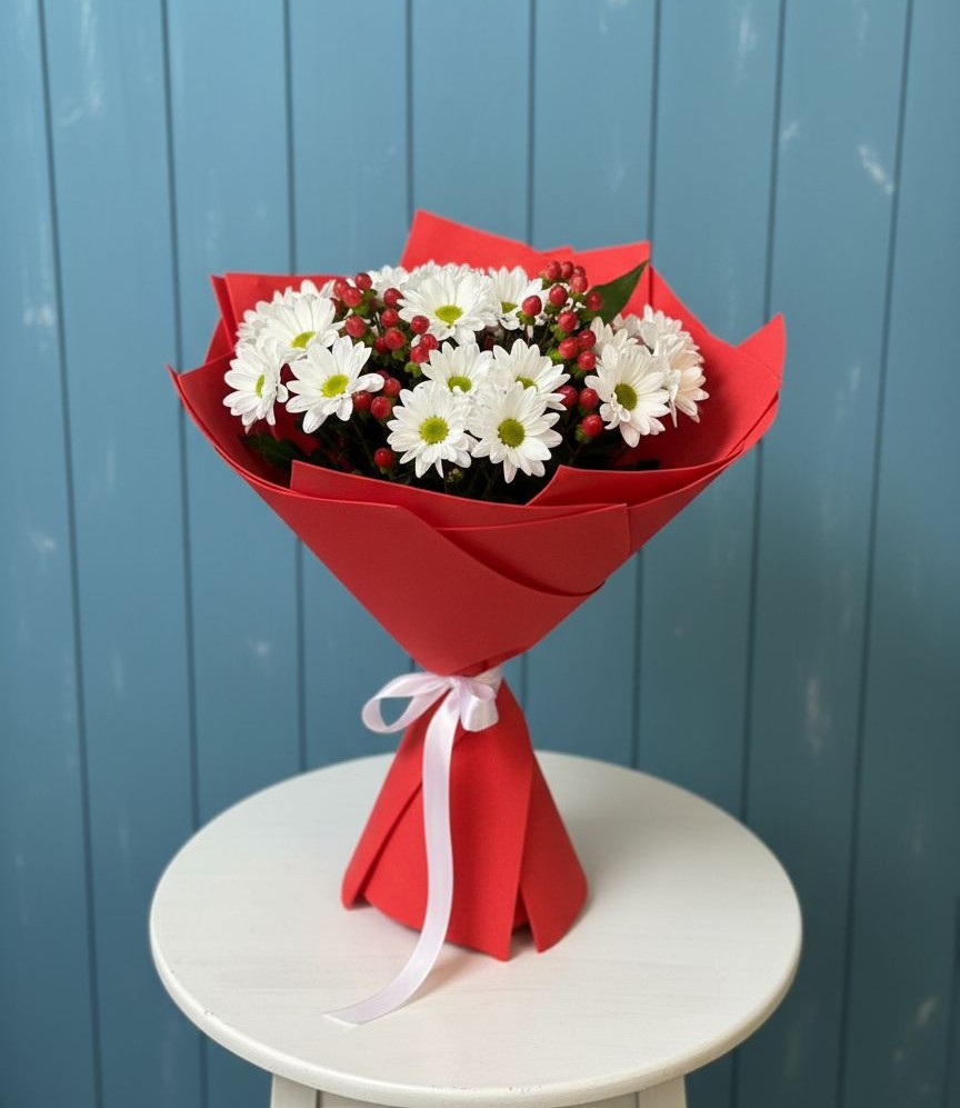 Букет цветов из: Хризантемы в городе Камень-на-Оби