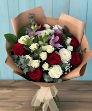 Букет цветов из:  Розы и Альстромерии #REPLACE_PRED# городе Камень-на-Оби
