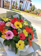 Букет цветов из:  Герберы #REPLACE_PRED# городе Камень-на-Оби