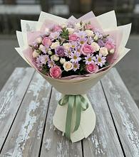 Букет цветов из:  Розы и Хризантемы в городе Камень-на-Оби