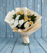 Букет цветов из:  Розы и Хризантемы в городе Камень-на-Оби