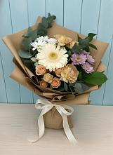 Букет цветов из:  Герберы и Хризантемы в городе Камень-на-Оби