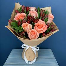 Букет цветов из:  Розы и Альстромерии #REPLACE_PRED# городе Камень-на-Оби