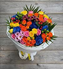 Букет цветов из:  Розы и Хризантемы в городе Камень-на-Оби