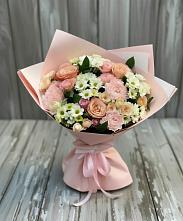 Букет цветов из:  Гвоздики, Розы и Хризантемы в городе Камень-на-Оби