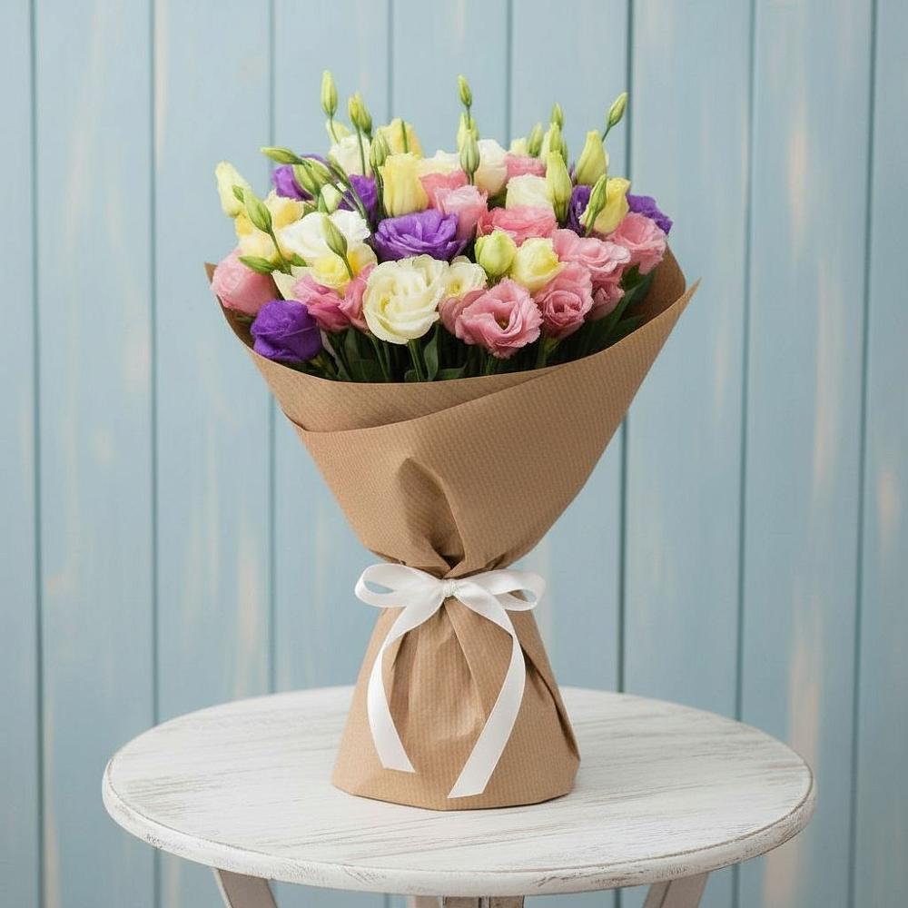 Букет цветов из: Лизиантусы в городе Камень-на-Оби