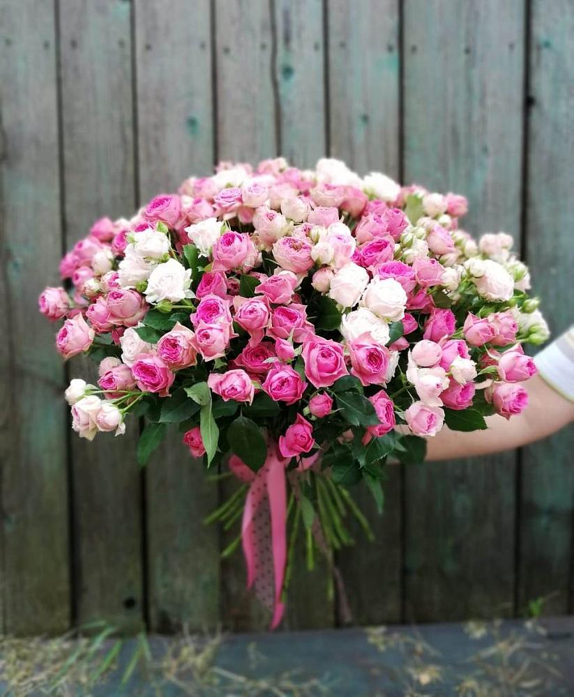 Букет Розовые кустовые розы Натали и Лав Лидия в городе Камень-на-Оби