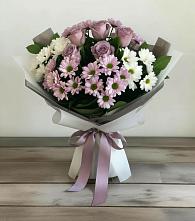 Букет цветов из:  Хризантемы и Розы #REPLACE_PRED# городе Камень-на-Оби