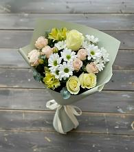Букет цветов из:  Альстромерии, Розы и Хризантемы #REPLACE_PRED# городе Камень-на-Оби