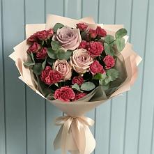 Букет цветов из:  Гвоздики и Розы #REPLACE_PRED# городе Камень-на-Оби