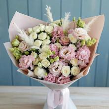 Букет цветов из:  Альстромерии и Розы в городе Камень-на-Оби