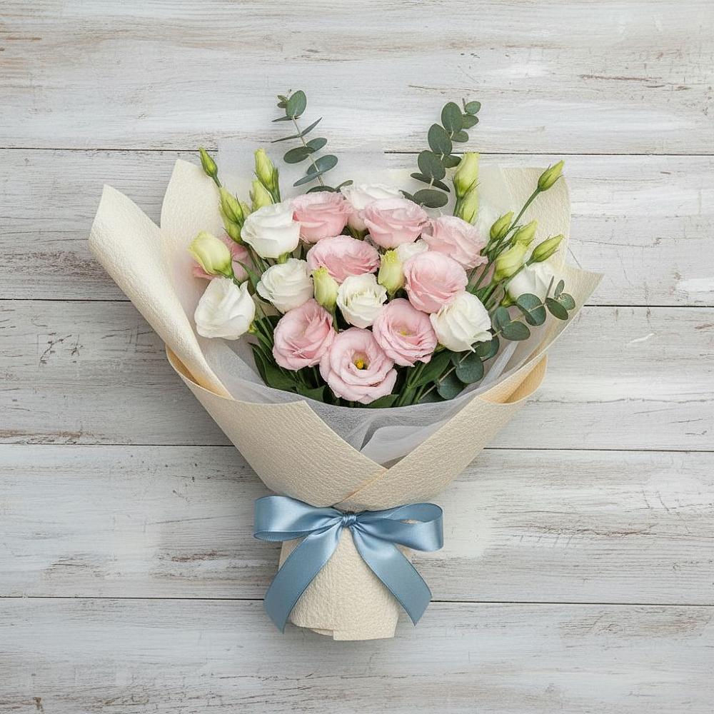 Букет цветов из: Лизиантусы в городе Камень-на-Оби